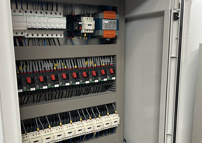 Panel de automatización industrial para selector de cerezas